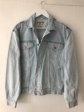 Load image into Gallery viewer, 'Pepe' Upcycled Denim Jacket, Blue Magnolia Elephant Design