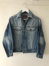 Load image into Gallery viewer, 'Rifle' denim jacket, Tigers & Peonies design