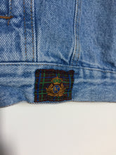 Load image into Gallery viewer, 'Love for nature' Denim waistcoat, Blue Magnolia Elephant design