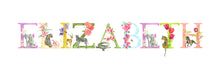 Load image into Gallery viewer, Animal Alphabet Custom Names - Print (unframed)