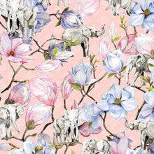 Load image into Gallery viewer, Elephants and Magnolia (Pink)