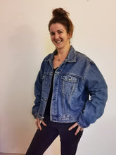 Load image into Gallery viewer, 'Bryn Stell' Denim Jacket, Tropical Rainforest design