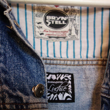 Load image into Gallery viewer, 'Bryn Stell' Denim Jacket, Tropical Rainforest design