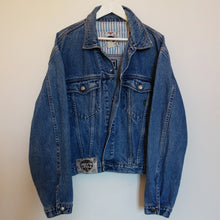 Load image into Gallery viewer, 'Bryn Stell' Denim Jacket, Tropical Rainforest design