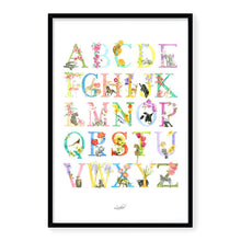 Load image into Gallery viewer, Framed Animal Alphabet Print