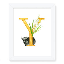 Load image into Gallery viewer, Letter Art Print - Y