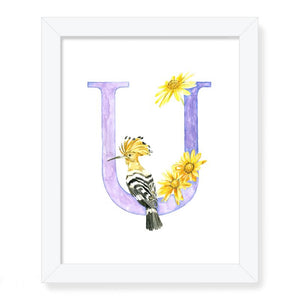 Letter Art Print - U