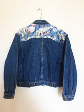 Load image into Gallery viewer, Italian Denim Jacket, blue elephant design