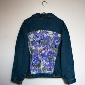 'Carerra' Denim jacket, Zebra Iris design