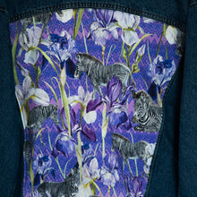 Load image into Gallery viewer, &#39;Carerra&#39; Denim jacket, Zebra Iris design