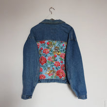 Load image into Gallery viewer, Sisley denim jacket, Tigers and Peonies design