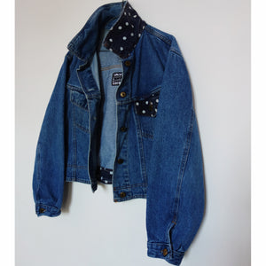 Fordocks' denim jacket, Blue Magnolia Elephants design – Luchie